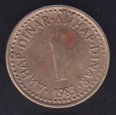 Yugoslavya 1 Dinar 1983