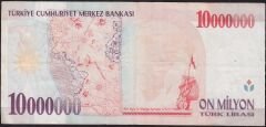 7.Emisyon 10 000 000 Lira G70 118735 Çok Temiz