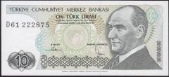 7.Emisyon 2.Tertip 10 Lira D61 222875 Çil
