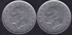 1968 Yılı 1 Lira (Ters Düz Takım)