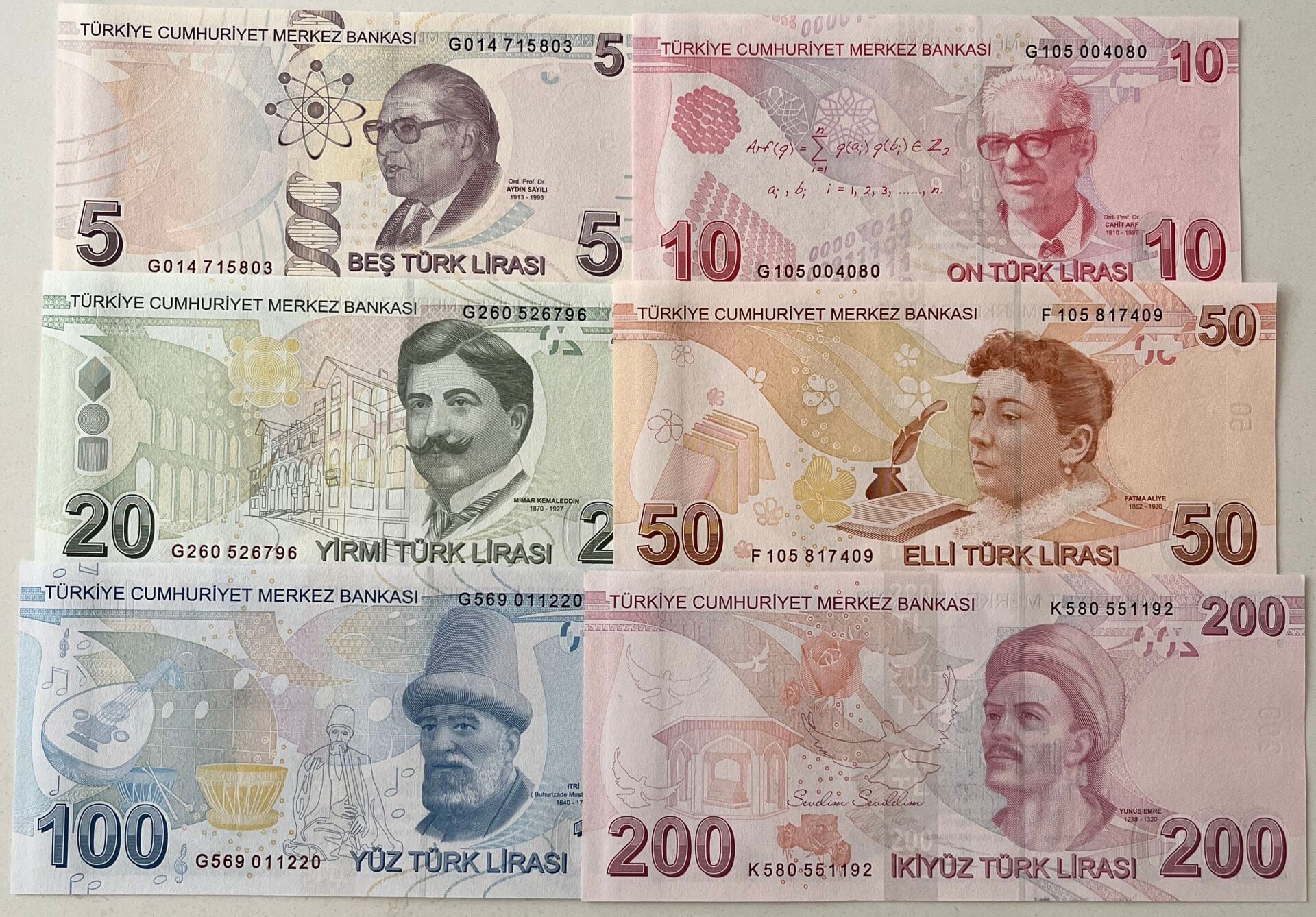 9.Emisyon Kağıt Para Seti Çil