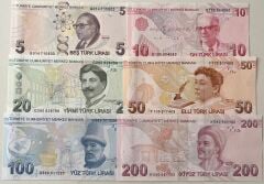 9.Emisyon Kağıt Para Seti Çil