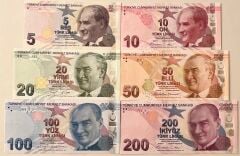 9.Emisyon Kağıt Para Seti Çil