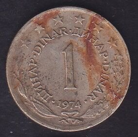 Yugoslavya 1 Dinar 1974