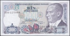 7.Emisyon 1.Tertip 1000 Lira D50 127989 Çil