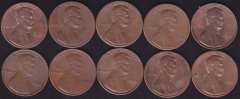 Amerika 1 Cent 1980-89 Arası 10 Adet Tam seri