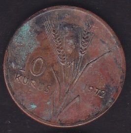 1972 Yılı 10 Kuruş