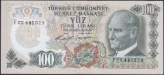 6.Emisyon 1.Tertip 100 Lira F22 442523 Çilaltı