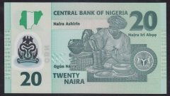 Nijerya 20 Naira 2015 Çil Polimer Pick 34