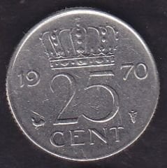 Hollanda 25 Cent 1970