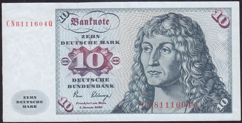 ALMANYA 10 MARK 1980 ÇOK ÇOK TEMİZ ÇİLALTI
