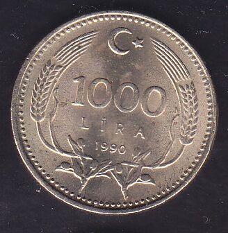 1990 Yılı 1000 Lira