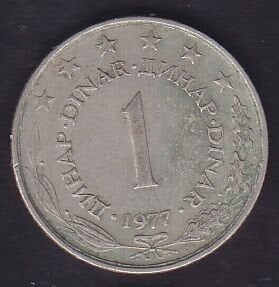 Yugoslavya 1 Dinar 1977