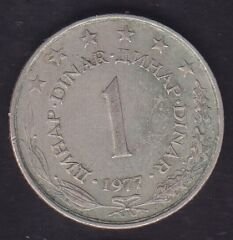 Yugoslavya 1 Dinar 1977