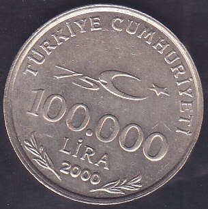 2000 Yılı 100 Bin lira Çilaltı