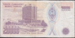 7.Emisyon 2.Tertip 20000 Lira G12 166098 Çok Temiz