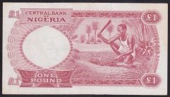 NİJERYA 1 POUND 1967 ÇOK ÇOK TEMİZ
