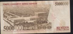 7.Emisyon 5 000 000 Lira G04 608726 Çok Temiz