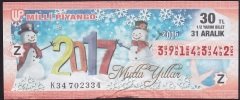 2016 31 ARALIK YARIM BİLET Z SERİSİ