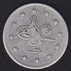 1293/28 Abdulhamid 2 Kuruş Gümüş