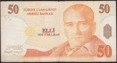 8.Emisyon 50 YTL B48 538989 Çok Temiz