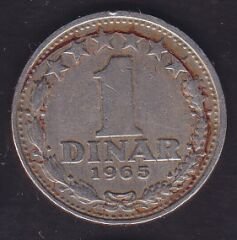 Yugoslavya 1 Dinar 1965