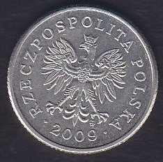 POLONYA 20 GROSZY 2009 ÇOK TEMİZ eski para değerleri