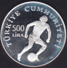 1982 Yılı Dünya Futbol Şampiyonası 500 Lira Çil