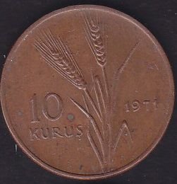 1971 Yılı 10 Kuruş