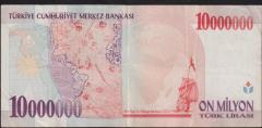 7.Emisyon 10 000 000 Lira E23 330006 Çok Temiz+