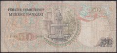 6.Emisyon 1.Tertip 50 Lira Z91 168802 Temiz