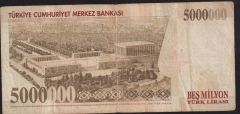 7.Emisyon 5 000 000 Lira G03 823563 Temiz