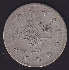 1293/27 Abdulhamid 2 Kuruş Gümüş