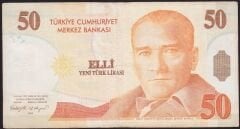 8.Emisyon 50 YTL B51 428487 Çok Temiz