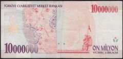7.Emisyon 10 000 000 Lira G40 602815 Temiz