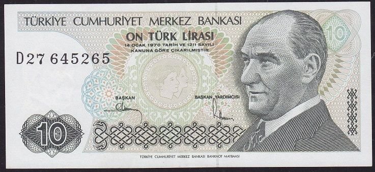 7.Emisyon 2.Tertip 10 Lira D27 645265 Çilaltı