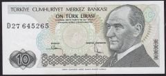 7.Emisyon 2.Tertip 10 Lira D27 645265 Çilaltı
