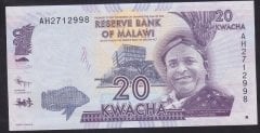 Malawi 20 Kwacha 2012 ÇİL Pick 57a