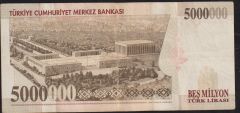 7.Emisyon 5 000 000 Lira G02 548601 Çok Temiz