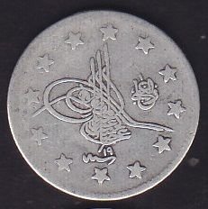 1293/19 Abdulhamid 2 Kuruş Gümüş