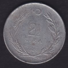 1965 Yılı 2.5 Lira Düz