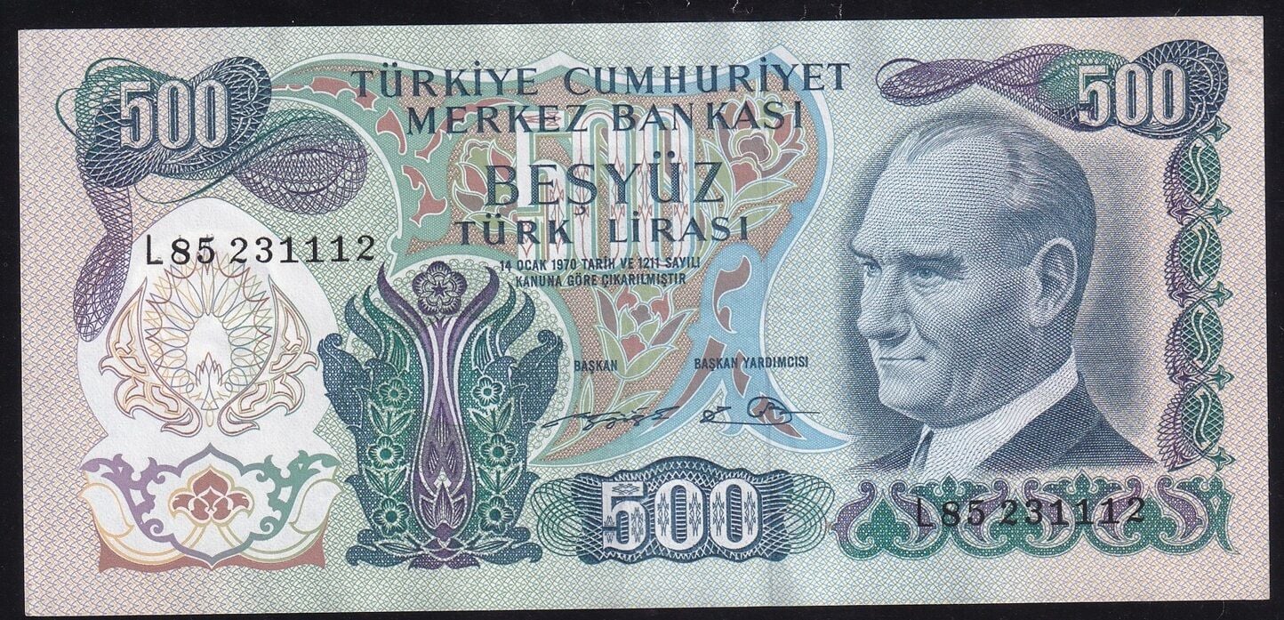 6.Emisyon 2.Tertip 500 Lira L85 231112 Çilaltı