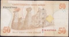 8.Emisyon 50 YTL B54 617083 Çok Temiz