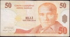 8.Emisyon 50 YTL B54 617083 Çok Temiz