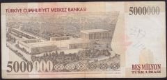7.Emisyon 5 000 000 Lira C41 688954 Çok Temiz