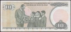 7.Emisyon 2.Tertip 10 Lira D17 652705 Çilaltı Çil ( Sararma var )