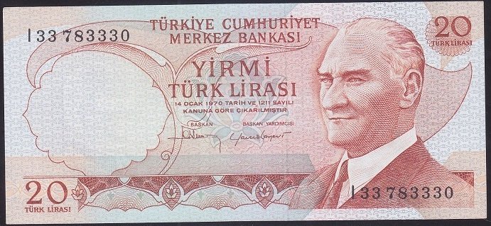 6.EMİSYON 4.TERTİP 20 LİRA I33 783330 ÇİLALTI ÇİL