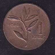 1966 Yılı 1 Kuruş