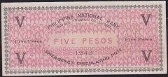 Filipinler 5 Pesos 1943 Çilaltı ( Acil İhtiyaç Parası )
