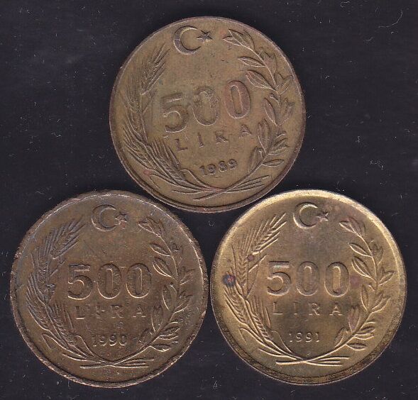 1989-90-91 Yılı 500 Lira